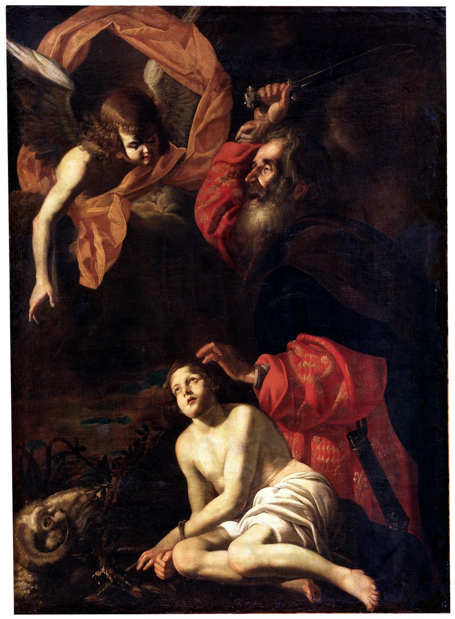 Abrahams offer av Isaac, c1615-c1620 av Giovanni Battista Caracciolo
