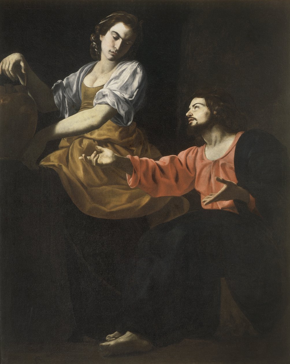 Samaritanen ved brønnen av Giovanni Battista Caracciolo