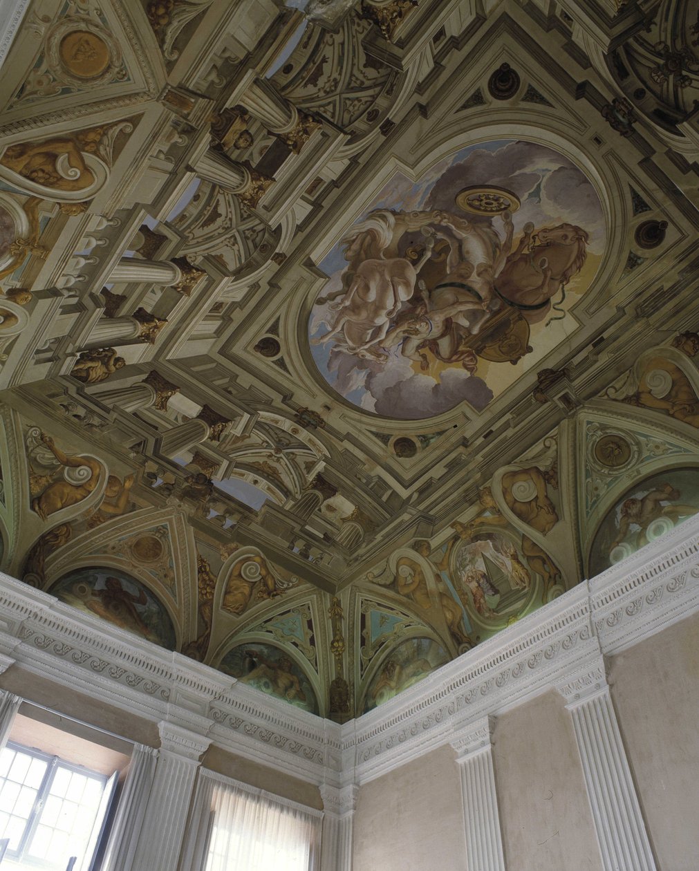 The Fall of Phaeton (Phaethon) (1625) - Fresco in trompe l