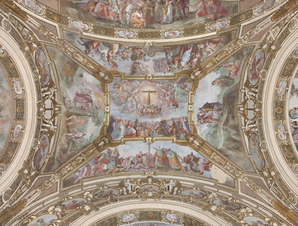 Historier om det hellige kors, 1631-32 av Giovanni Battista Carlone