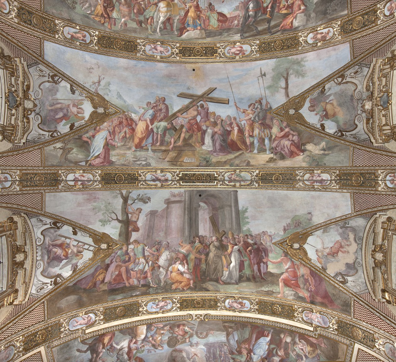 Historier om det hellige kors, 1631-32 av Giovanni Battista Carlone