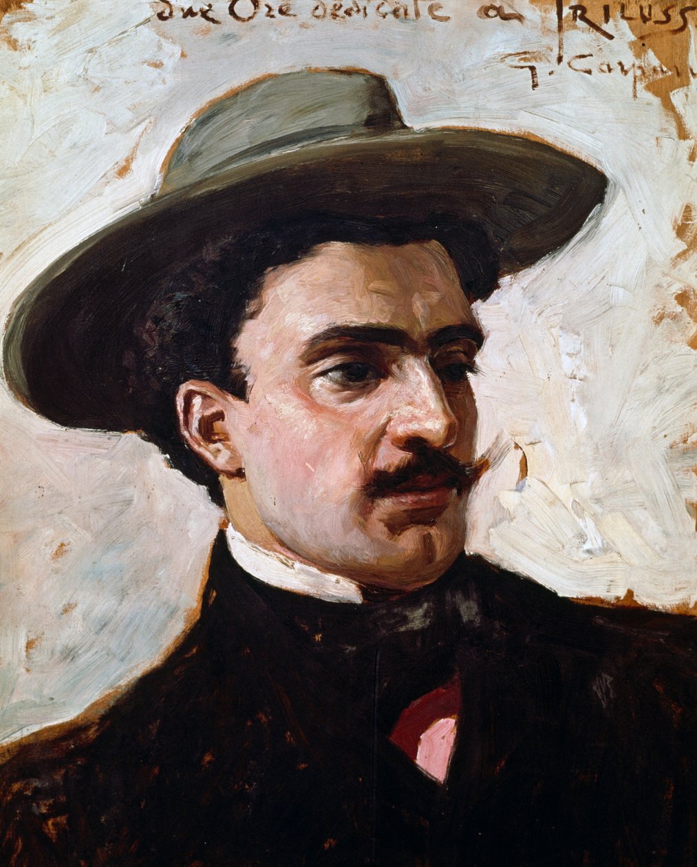 Portrett av Trilussa, anagrammatisk pseudonym til Carlo Alberto Camillo Mariano Salustri (Roma av Giovanni Battista Carpanetto