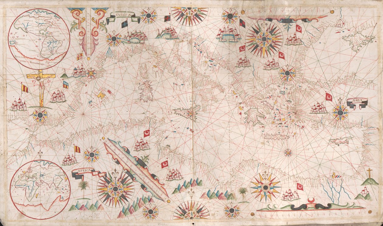 Amerika [nord og sør] - Europa, Asia, Afrika av Giovanni Battista Cavallini