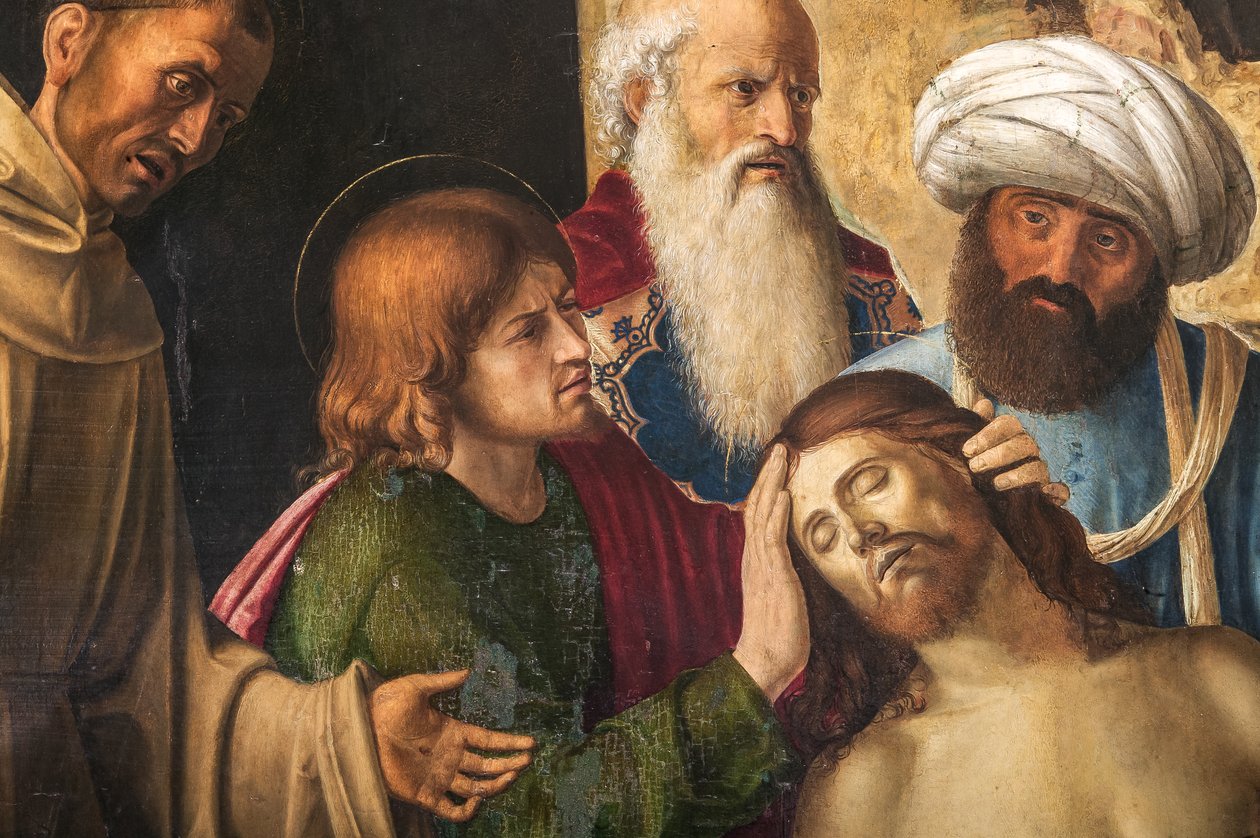 Lamentation of Christ, detalj av 2384598 av Giovanni Battista Cima da Conegliano