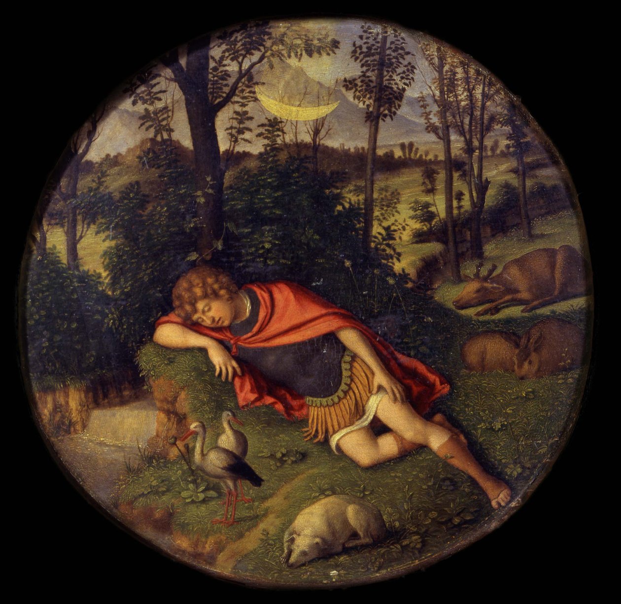 Sovende Endymion, 1505-1508 av Giovanni Battista Cima da Conegliano