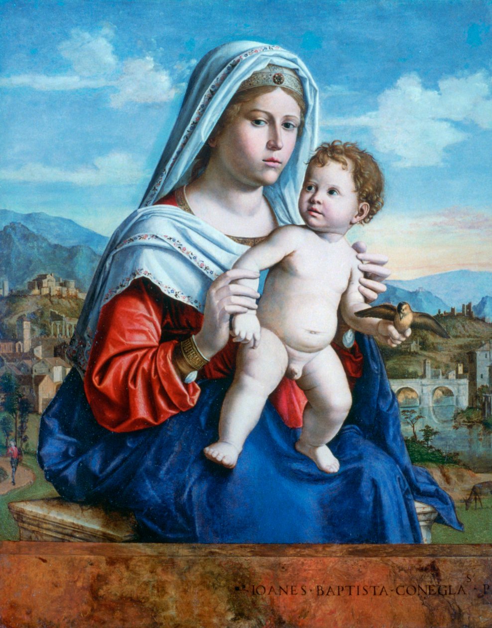 Jomfruen og barnet, c1505. av Giovanni Battista Cima da Conegliano