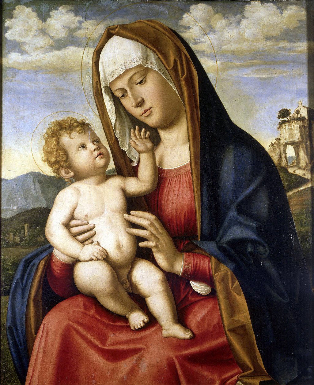 Jomfru og barn av Giovanni Battista Cima da Conegliano