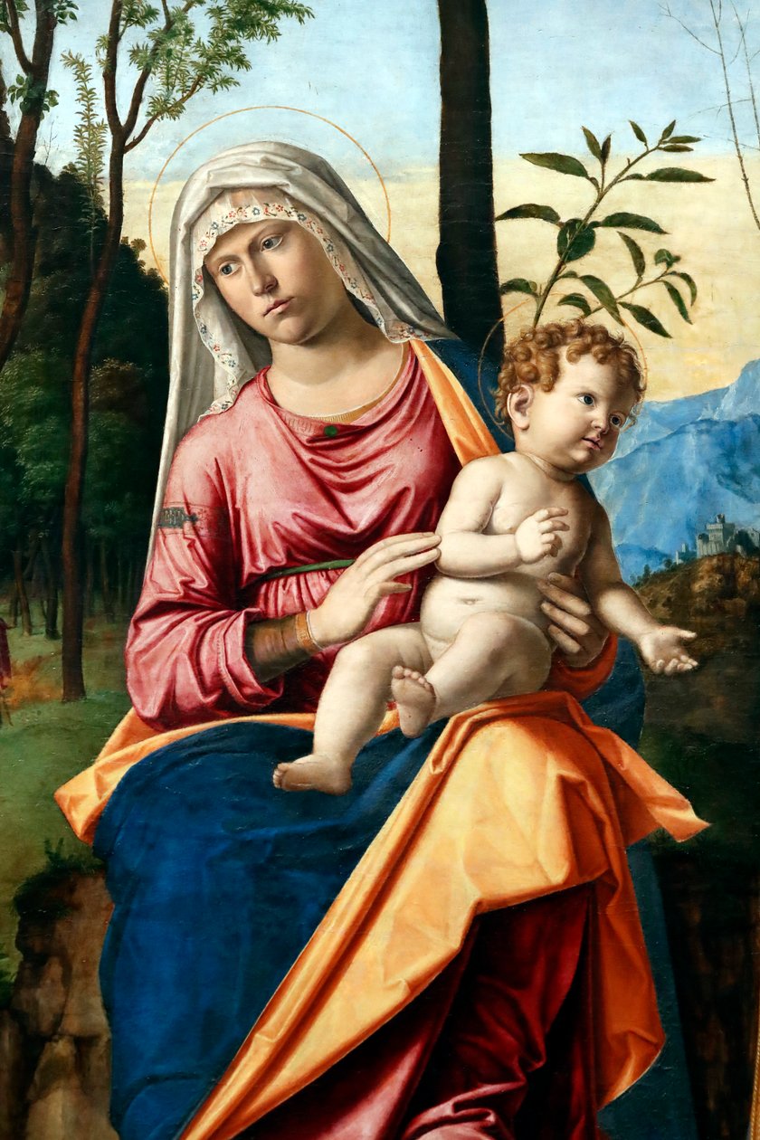 Jomfru og barn med de hellige Jerome og Louis av Toulouse av Giovanni Battista Cima da Conegliano