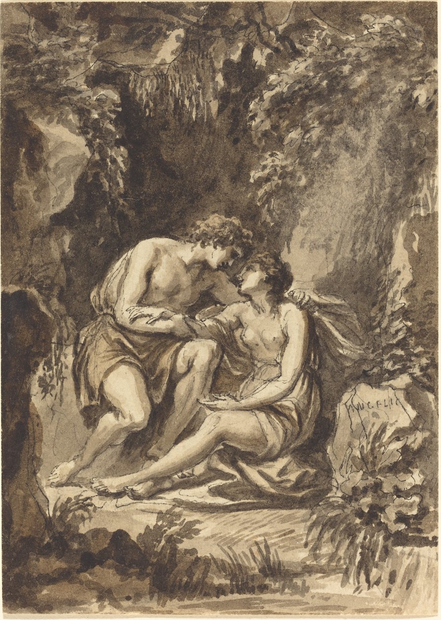 Angelica og Medoro av Giovanni Battista Cipriani