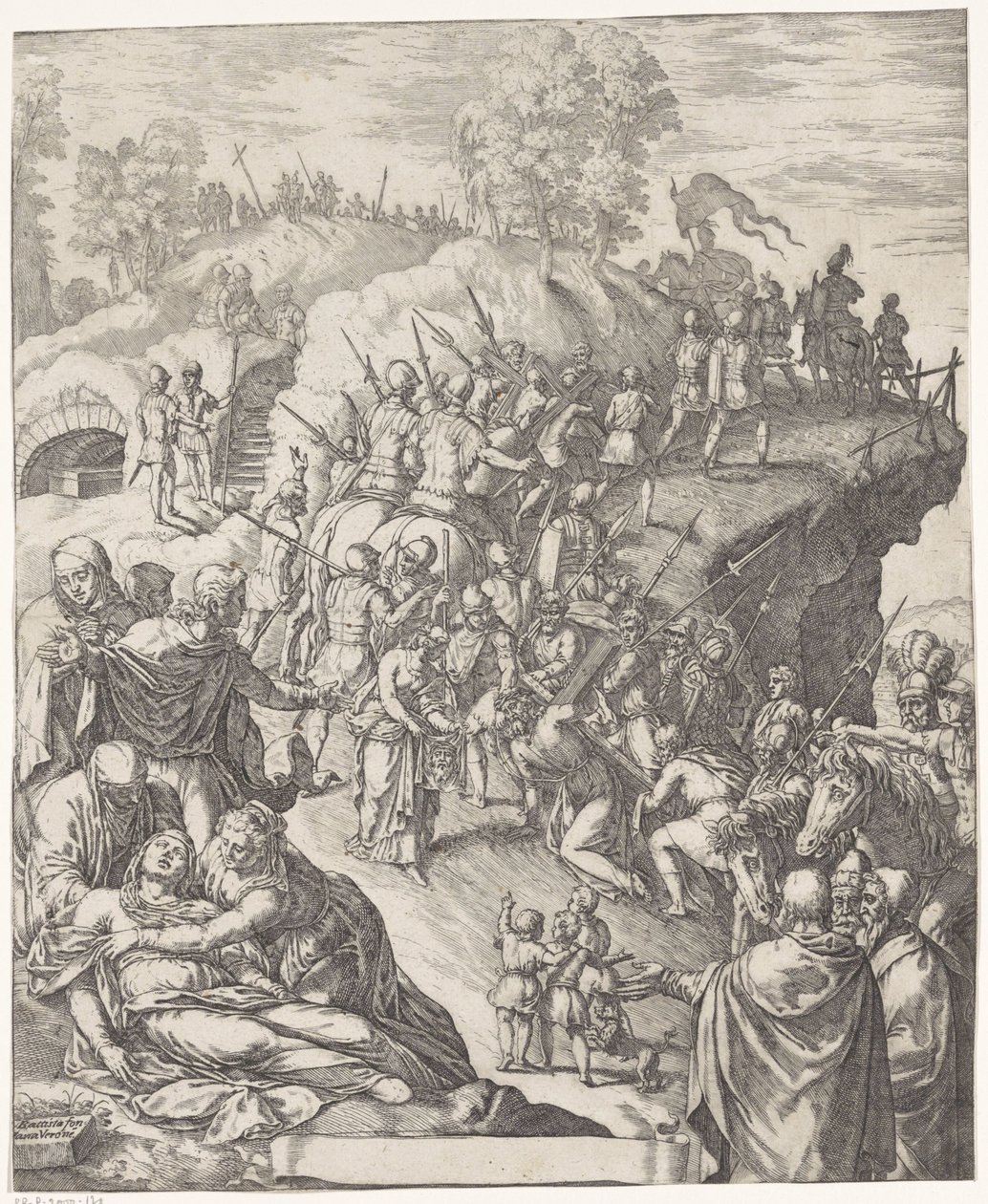 Bæringen av korset av Giovanni Battista Fontana
