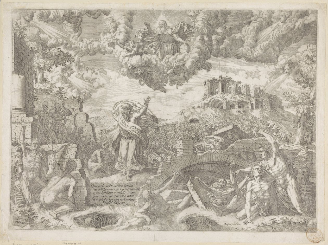 Visjonen til Esekiel av Giovanni Battista Fontana