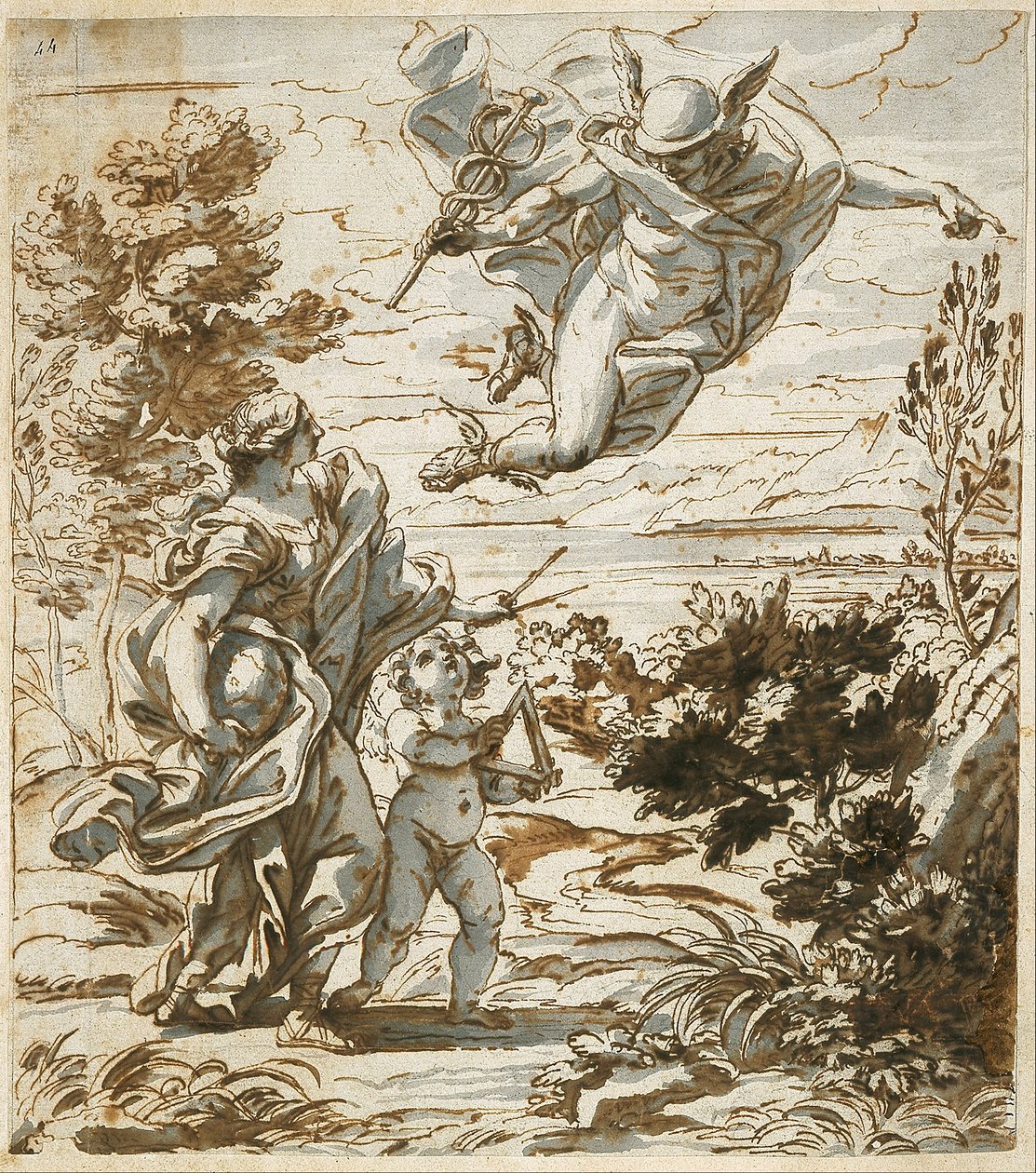 Merkur ledende geografi av Giovanni Battista Gaulli