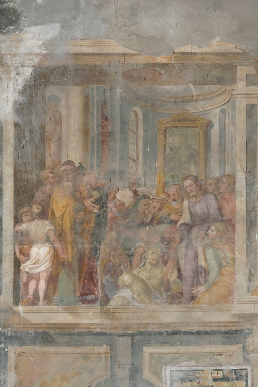 Resurrection of Lasarus, detalj av 3496123 av Giovanni Battista Guerinoni