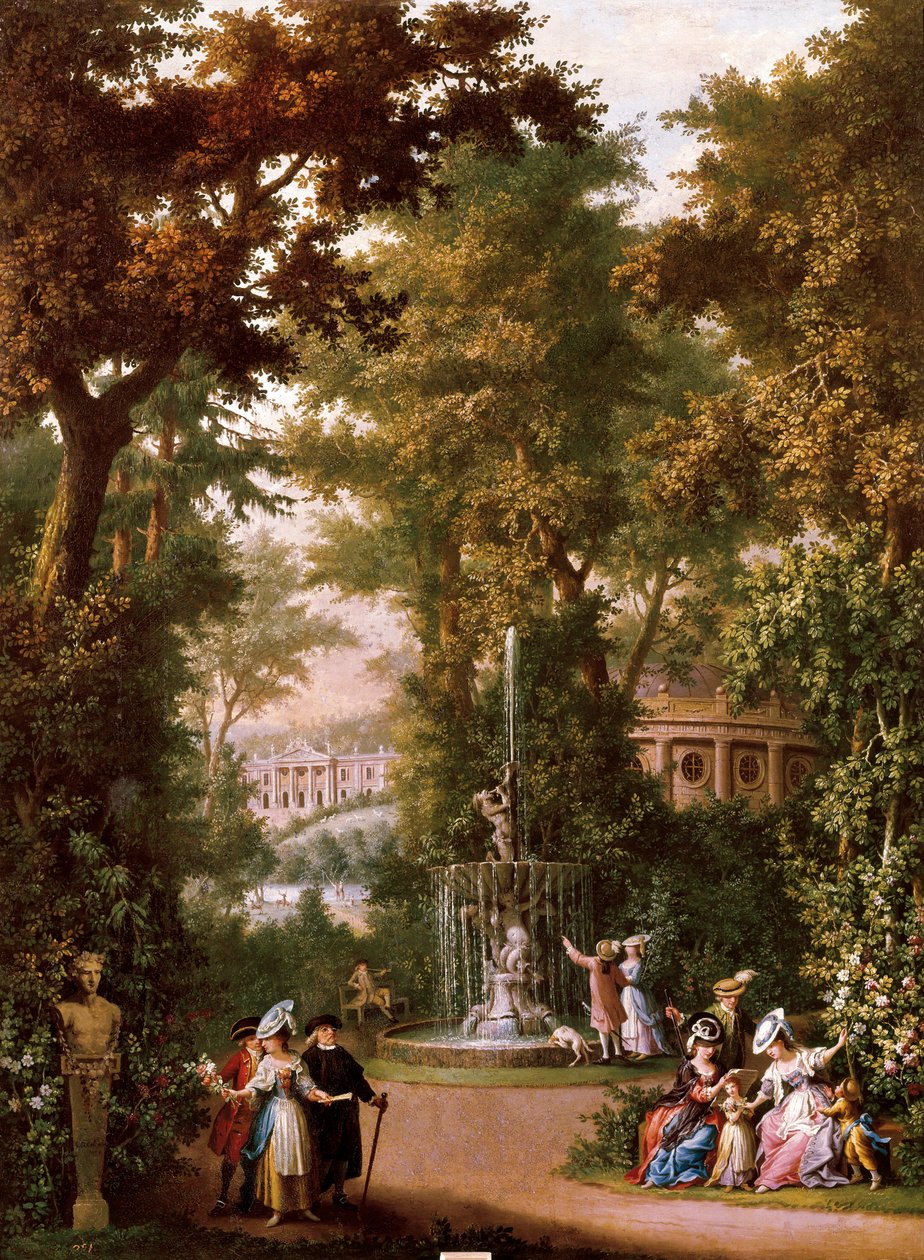 Hagescener, ca. 1765 (olje på lerret) av Giovanni Battista Innocenzo Colombo