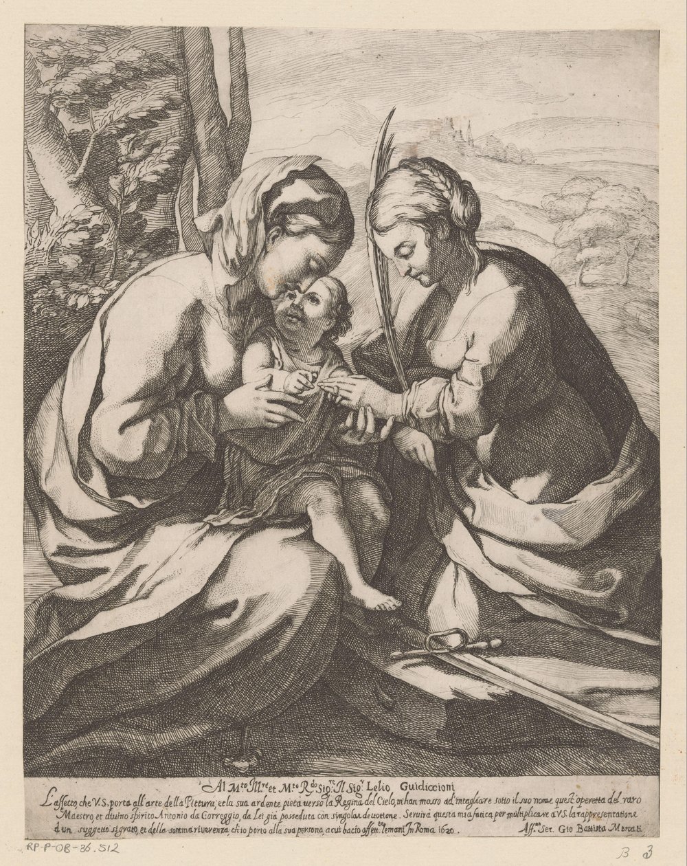 Det mystiske ekteskapet til Saint Catherine av Giovanni Battista Mercati