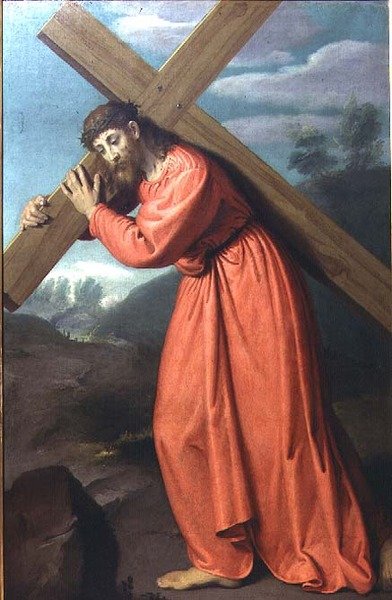 Kristus som bærer korset, ca. 1565 av Giovanni Battista Moroni