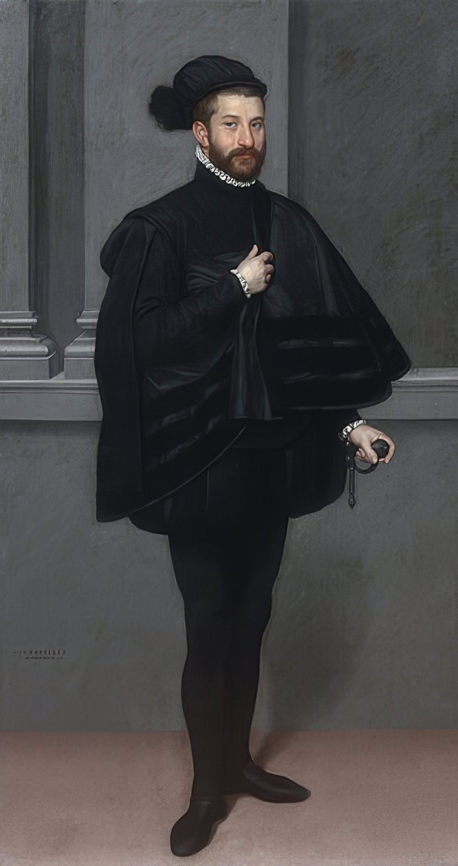 Ridderen i svart. 1567 av Giovanni Battista Moroni