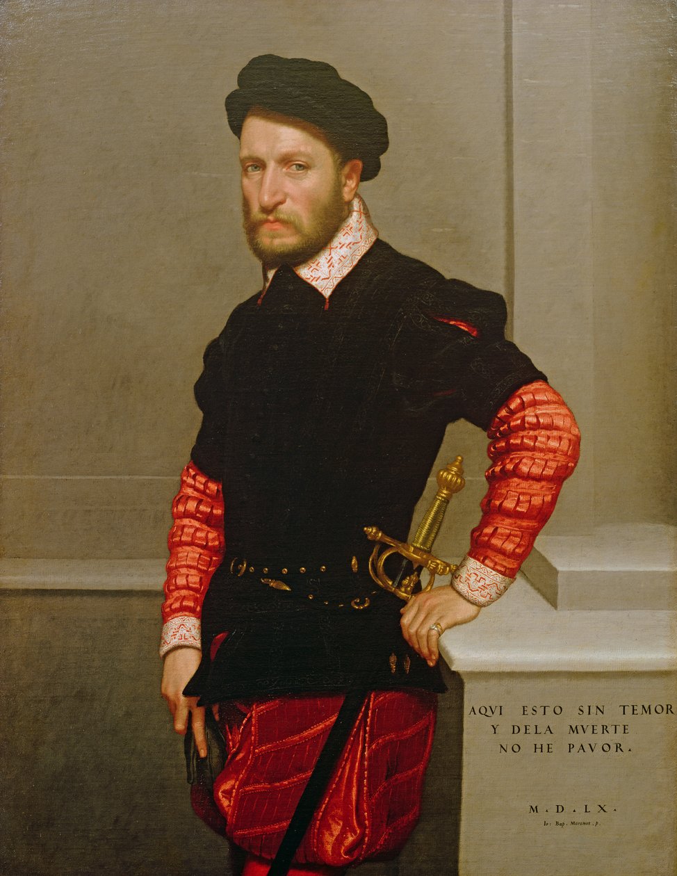 Portrett av Don Gabriel de la Cueva, hertugen av Albuquerque (1525-71) 1560 av Giovanni Battista Moroni