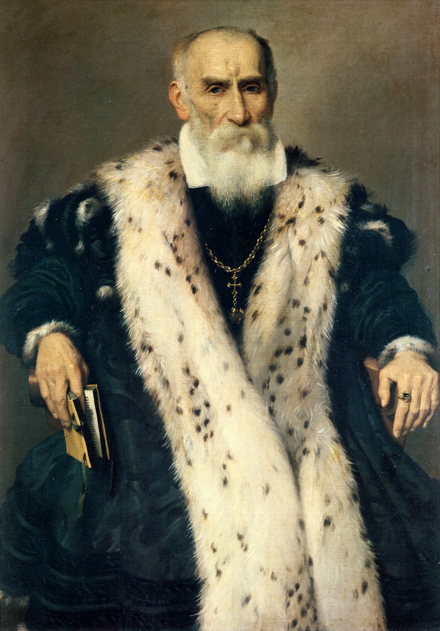 Portrett av Gian Gerolamo Albani, av Giovanni Battista Moroni (ca 1525-1578), olje på lerret av Giovanni Battista Moroni