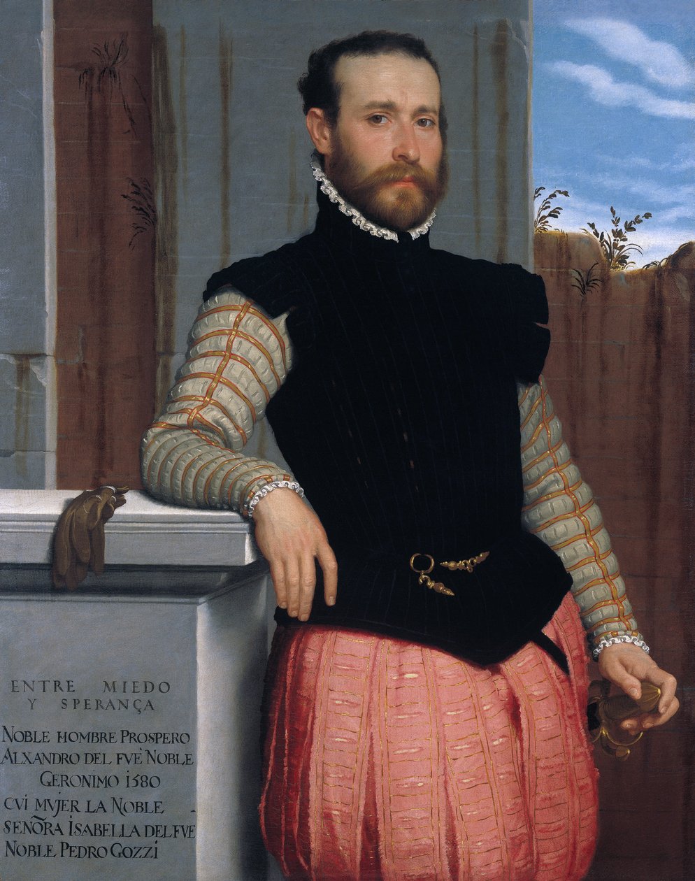 Portrett av Prospero Alessandri av Giovanni Battista Moroni