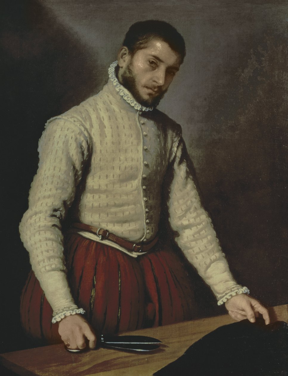 Portrait of a Man (The Tailor) ca. 1570 (olje på lerret) av Giovanni Battista Moroni