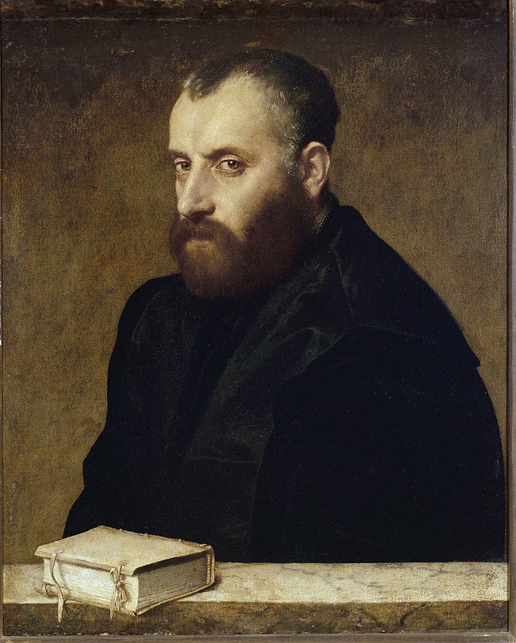 Portrett av en lærd (olje på lerret av Giovanni Battista Moroni