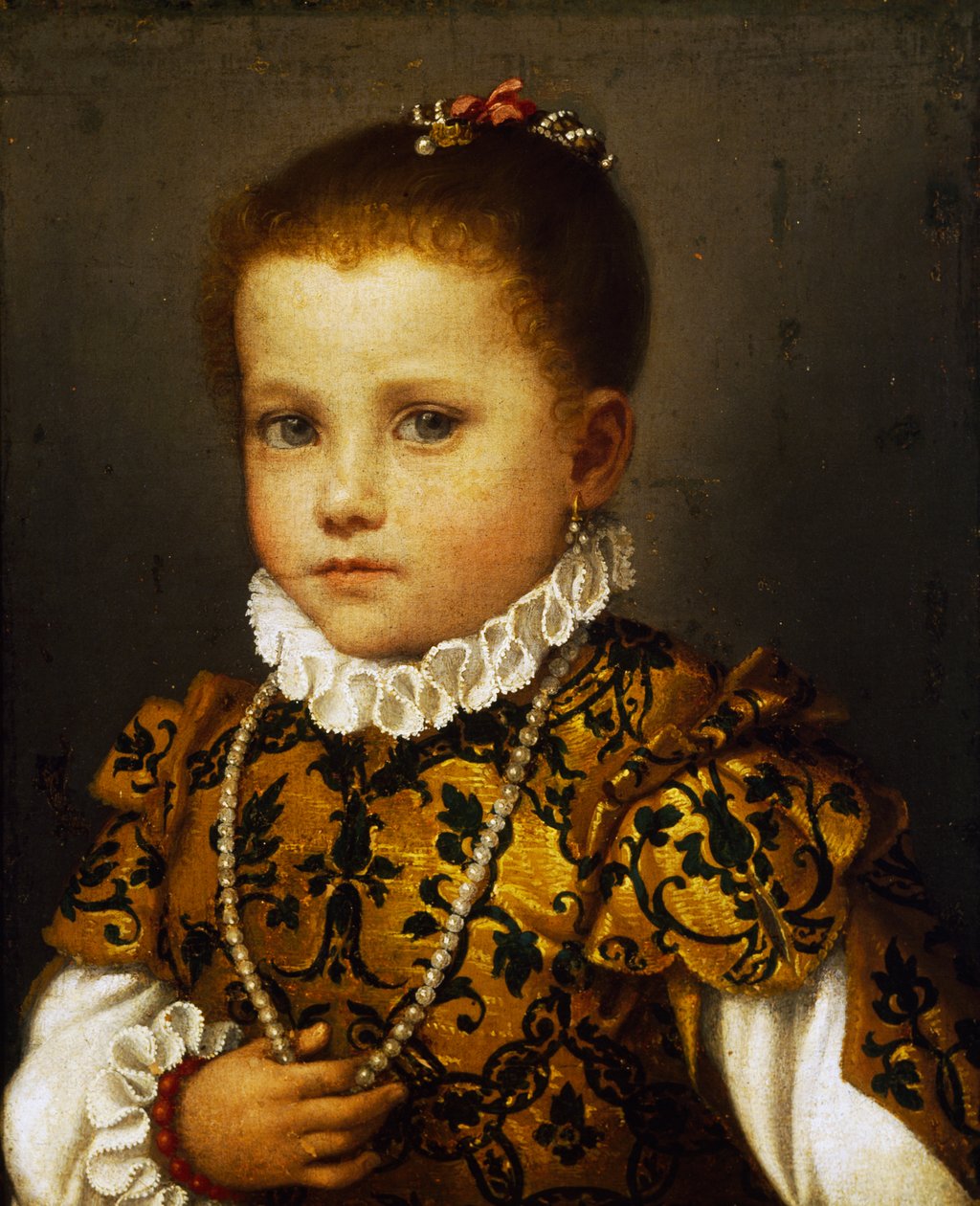 Portrett av en liten jente fra huset Redetti av Giovanni Battista Moroni