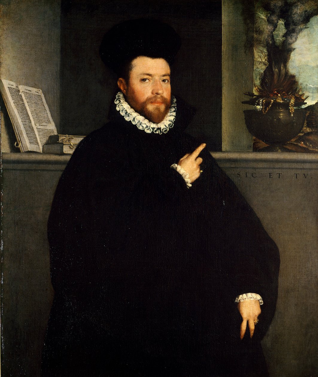 Portrett av sunn mann av Giovanni Battista Moroni (cirka 1525-1578) av Giovanni Battista Moroni