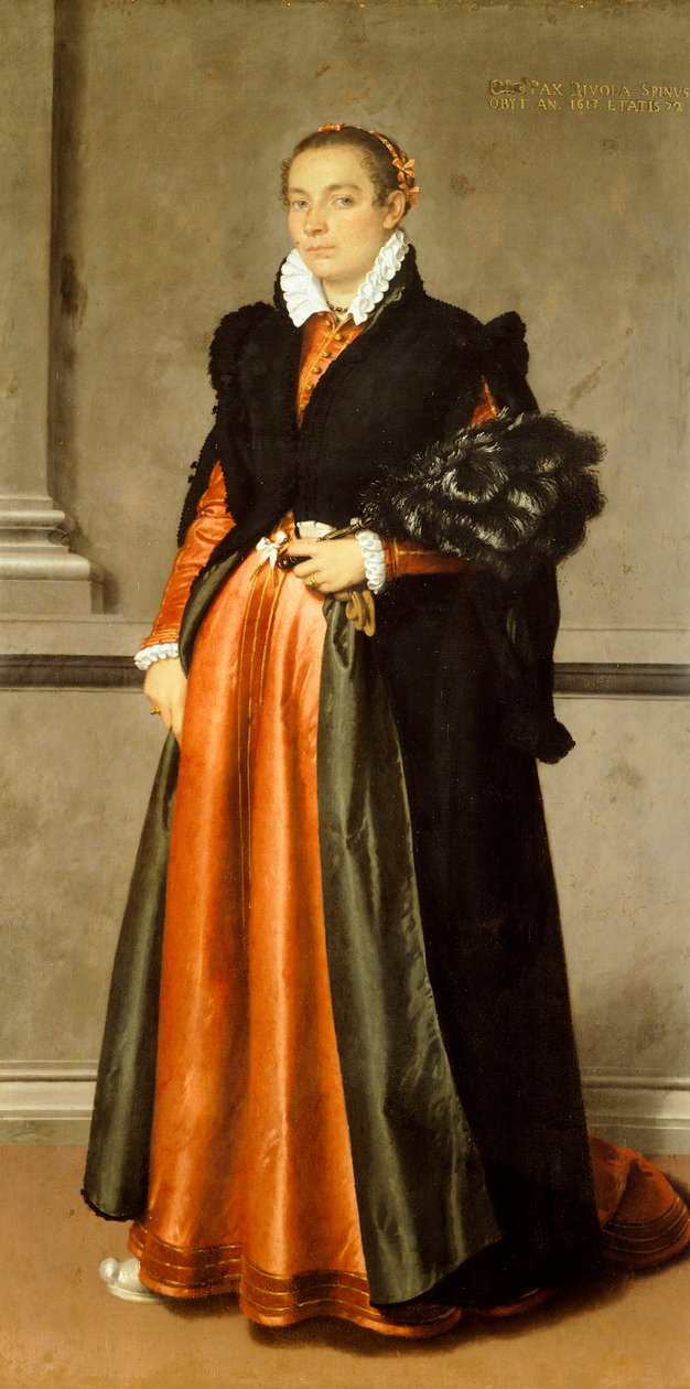 Portrett av adelskvinne Pace Rivola Spini av Giovanni Battista Moroni