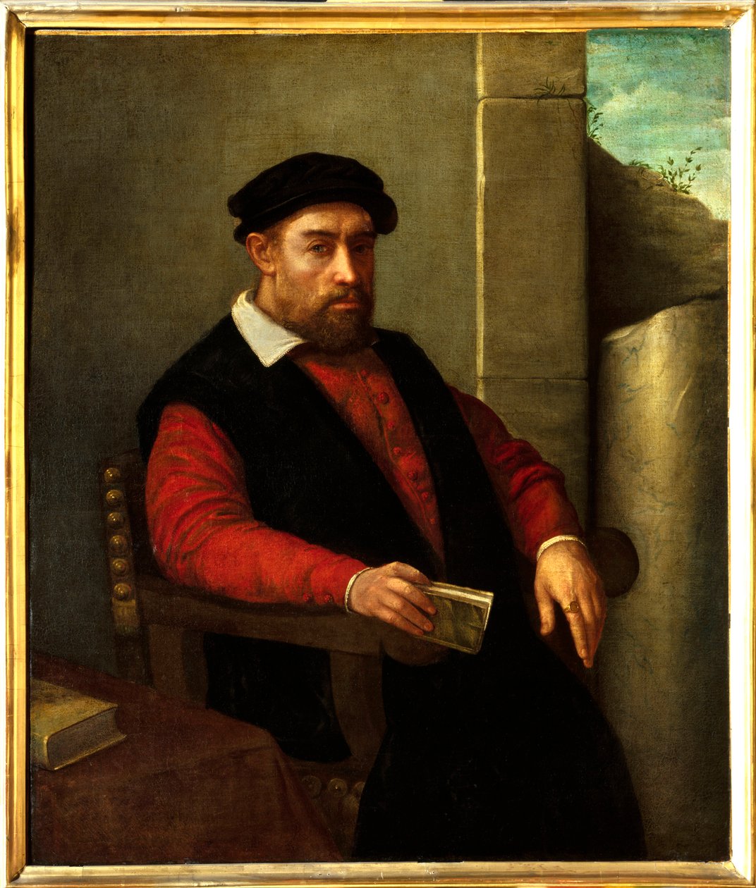 Antatt portrett av Francois Rabelais (1494-1553), fransk forfatter og lege. Maleri av Giovanni Battista Moroni (1525-1578) av Giovanni Battista Moroni