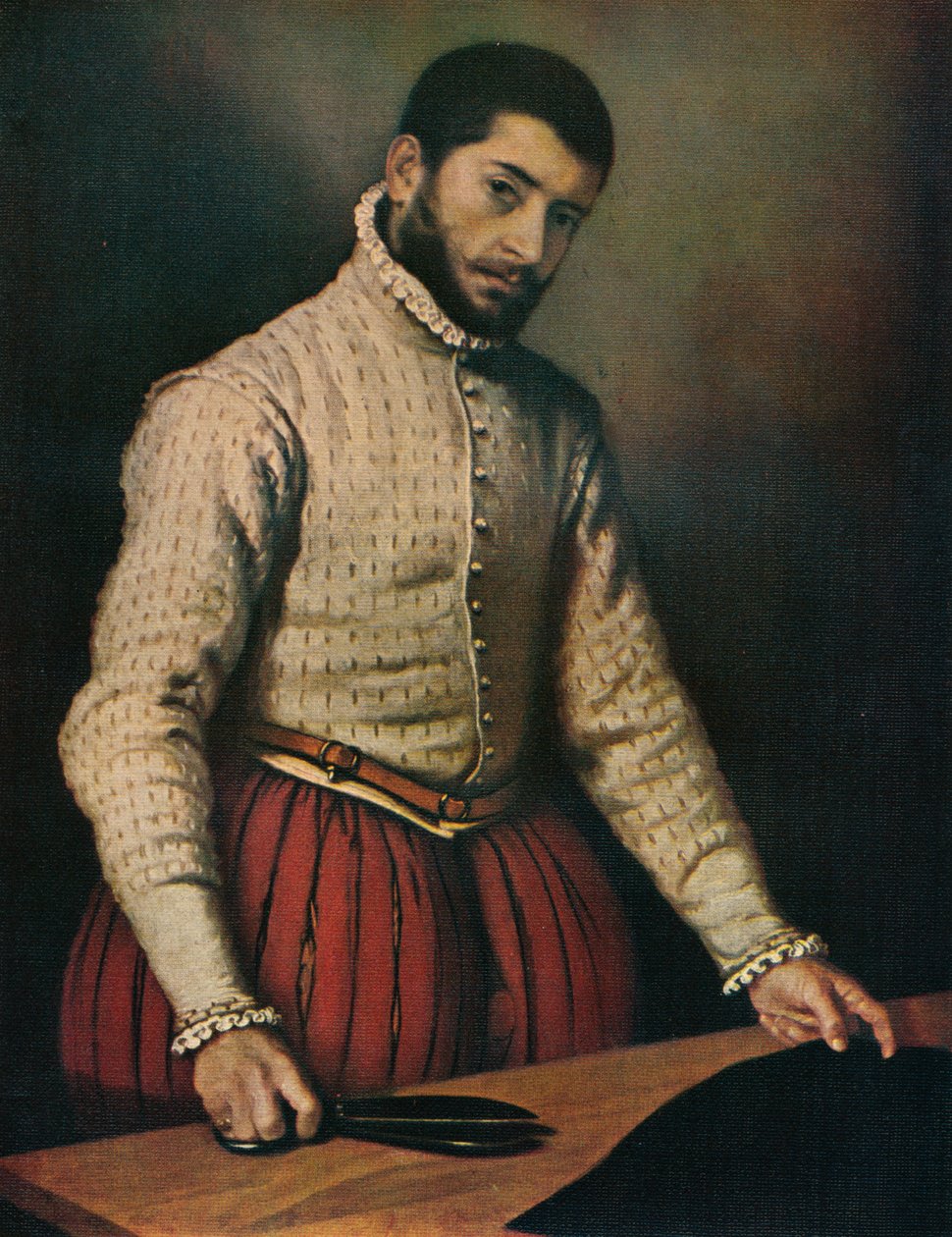 Skredderen Il Tagliapanni, c1565, 1911 av Giovanni Battista Moroni