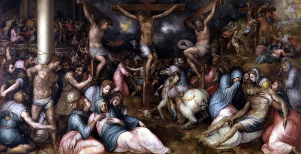 The Passion, fra Salone delle Capriate (Hall of the Trusses) (panel) av Giovanni Battista Naldini
