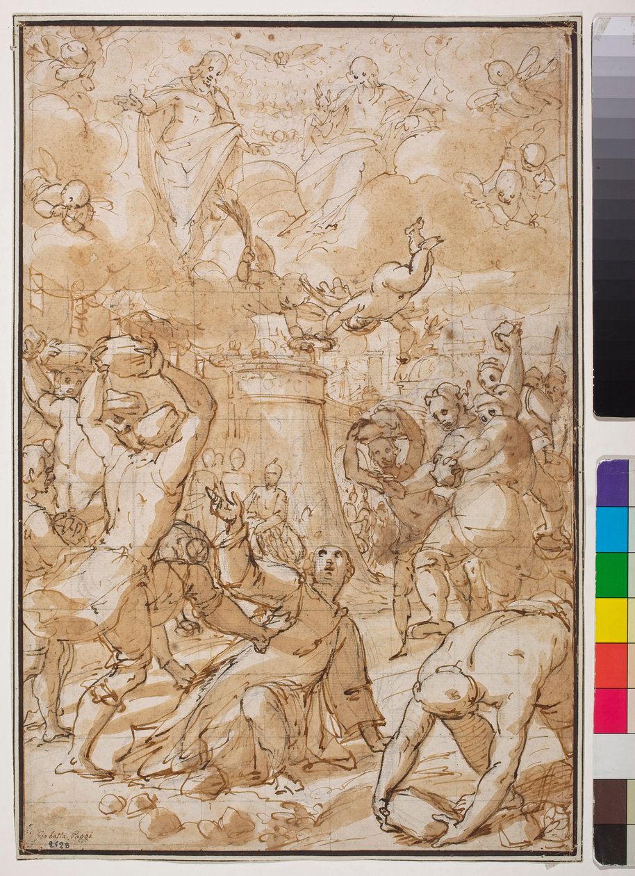 Steiningen av St. Stephen, tidlig på 1600-tallet av Giovanni Battista Paggi