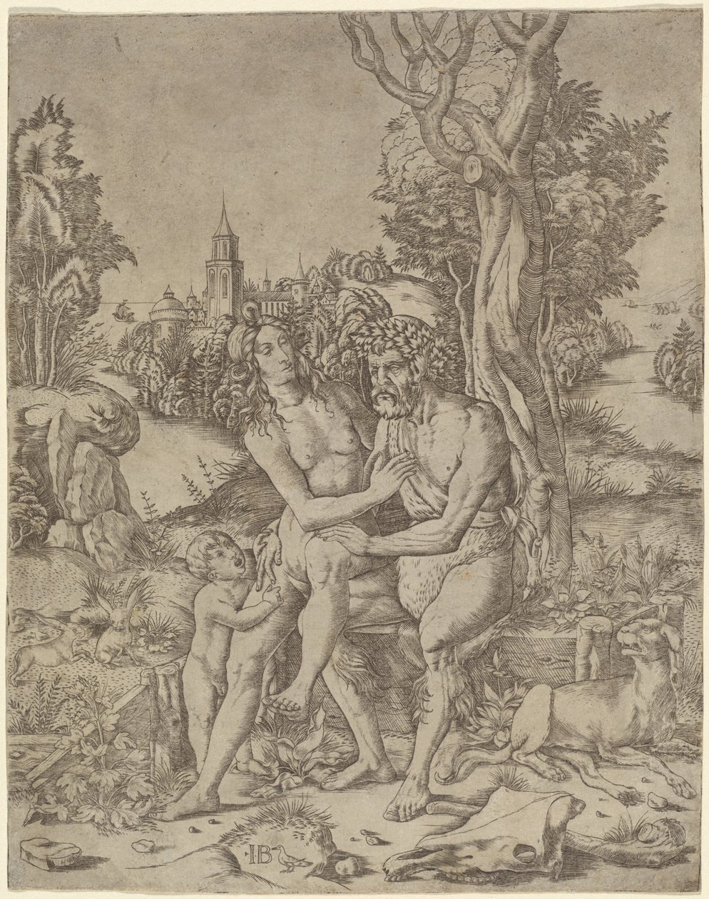 Faun familie av Giovanni Battista Palumba
