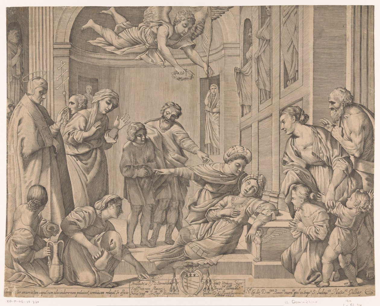 Saint Cecilias død av Giovanni Battista Pasqualini