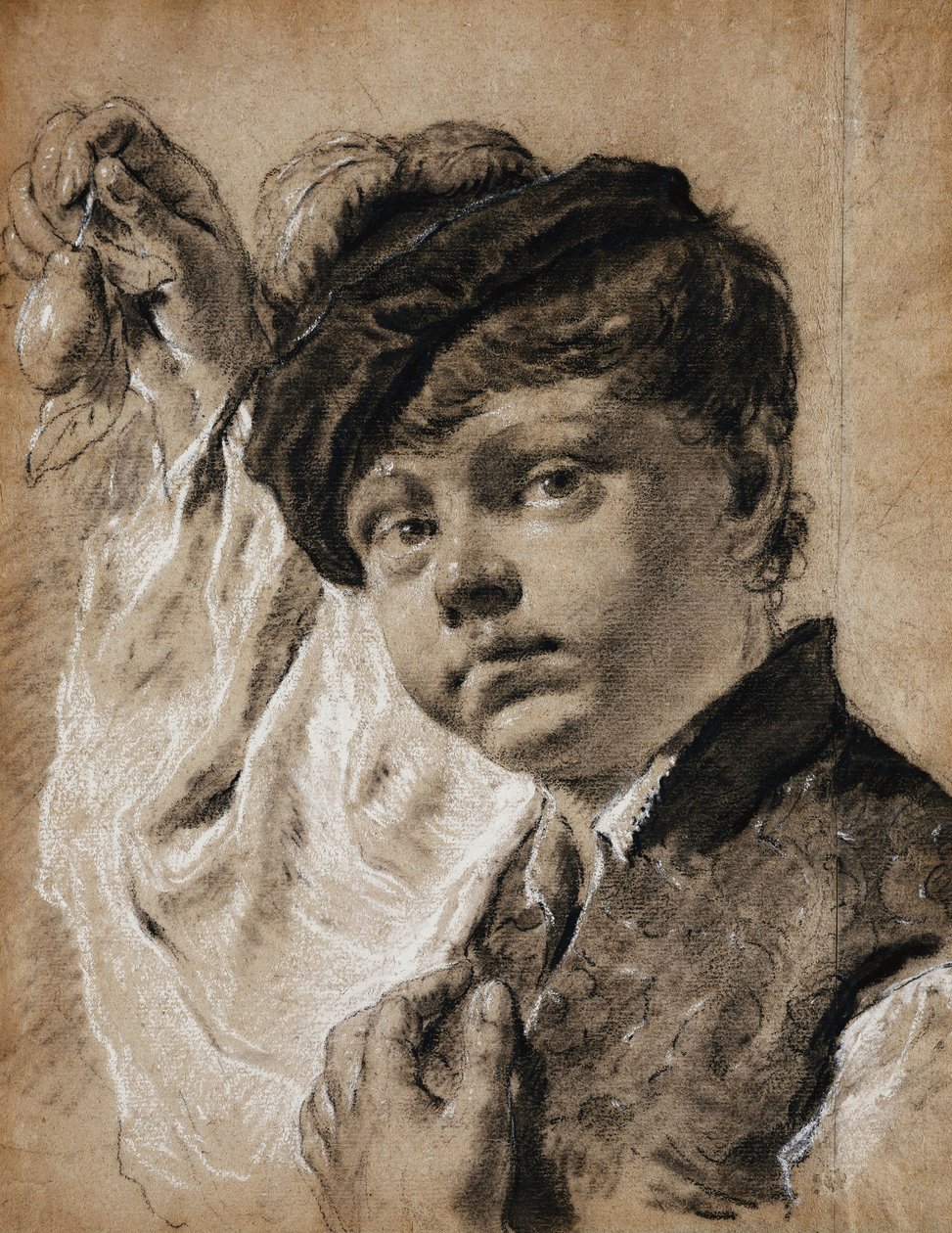 En gutt som holder en sitron, av Giovanni Battista Piazzetta