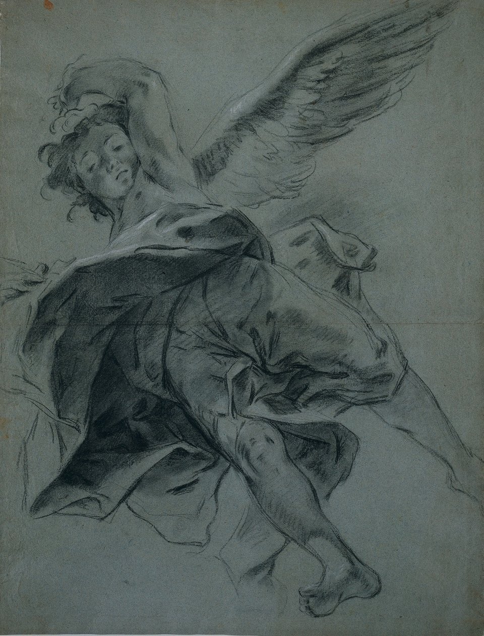 En flygende engel recto, 1723-1727. av Giovanni Battista Piazzetta