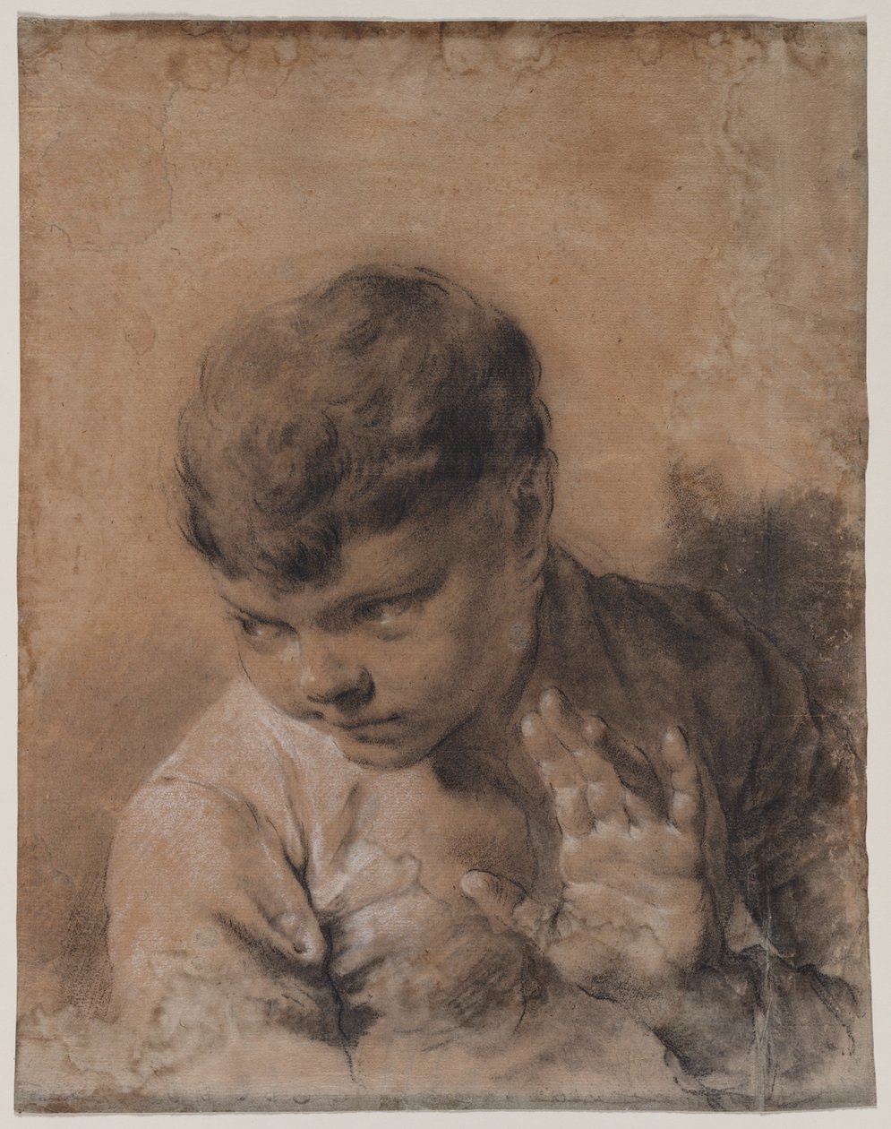 Et portrett av kunstnerens sønn Giacomo, ca. 1735. av Giovanni Battista Piazzetta