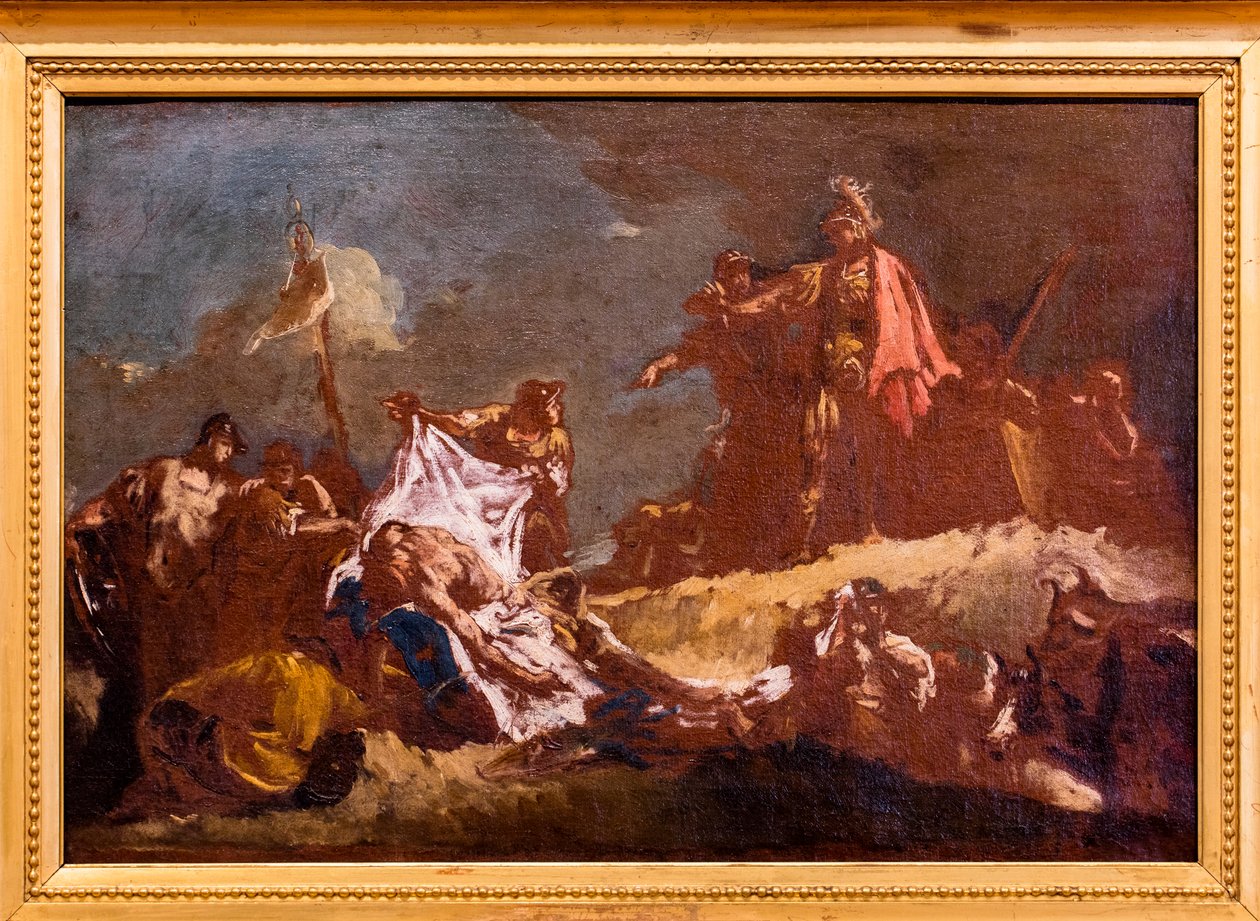 Aleksander og Darius#39; lik av Giovanni Battista Piazzetta