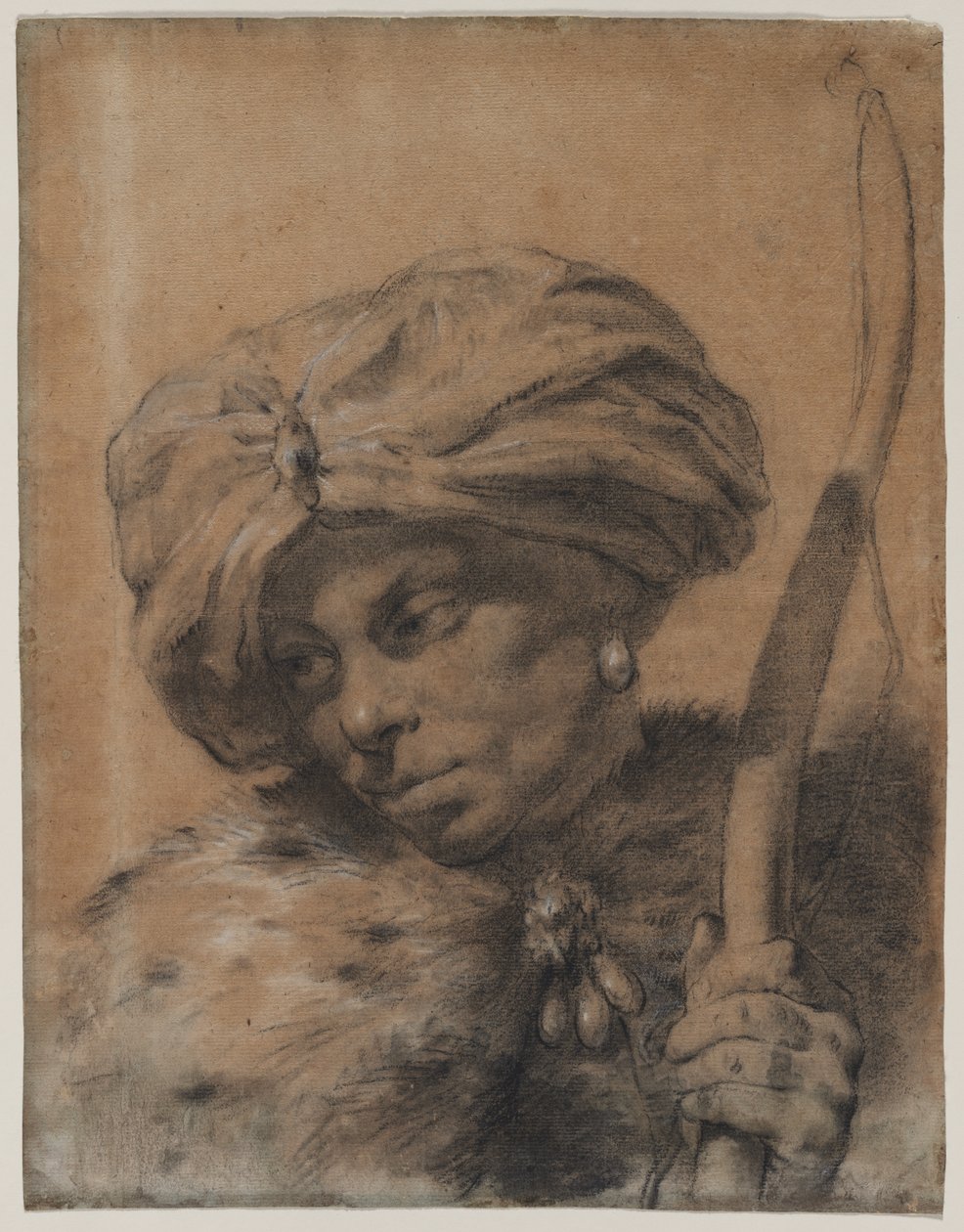 Bueskytter med turbanet hodeplagg av Giovanni Battista Piazzetta
