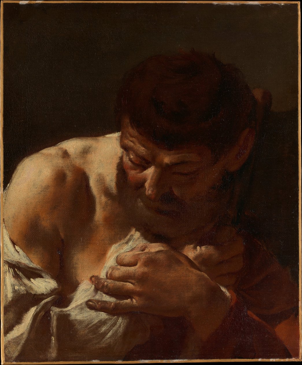 Byste av en mann (Sankt Mattias?) av Giovanni Battista Piazzetta