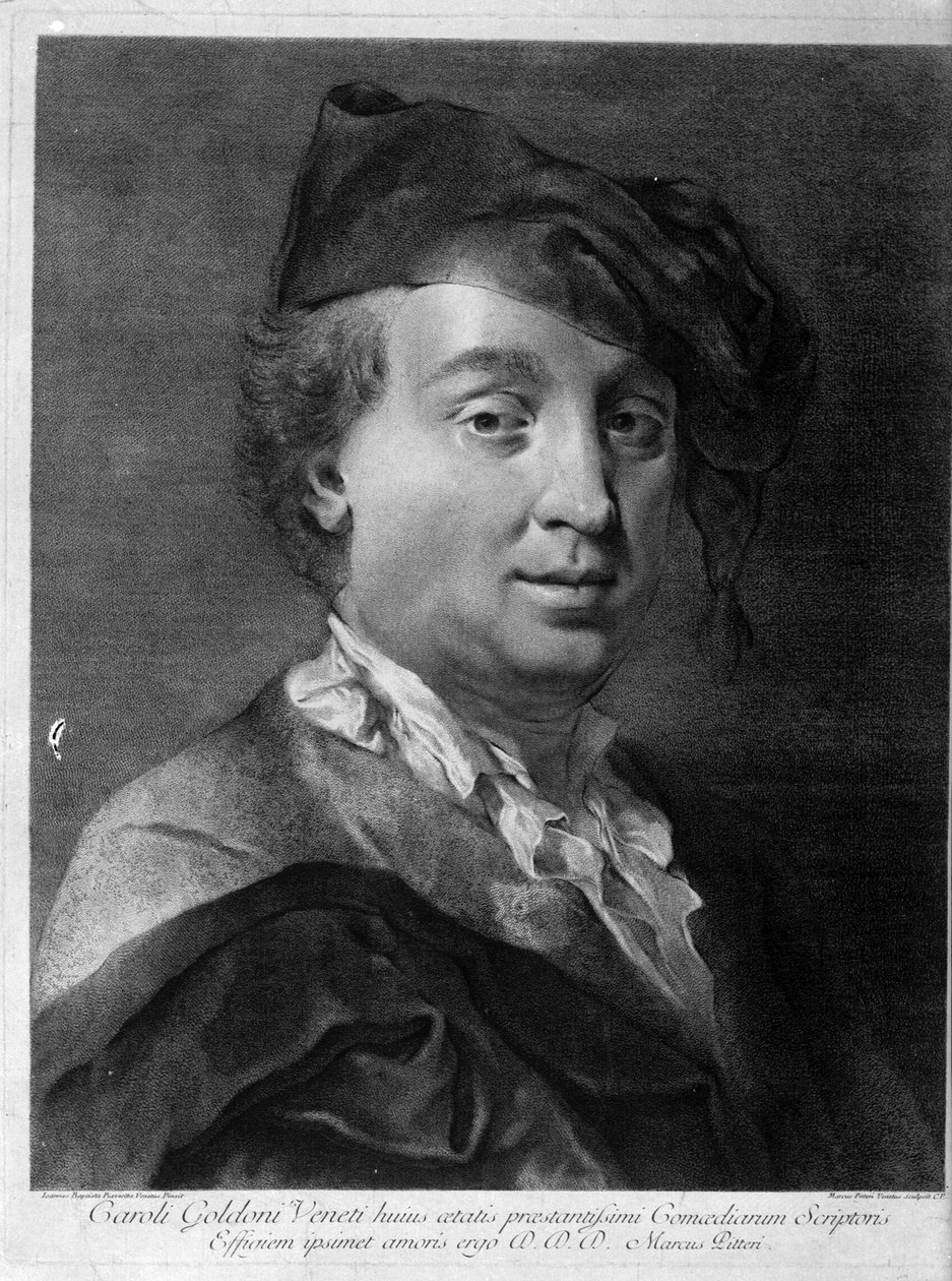 Carlo Goldoni 1707-1793, midten av 1700-tallet. av Giovanni Battista Piazzetta