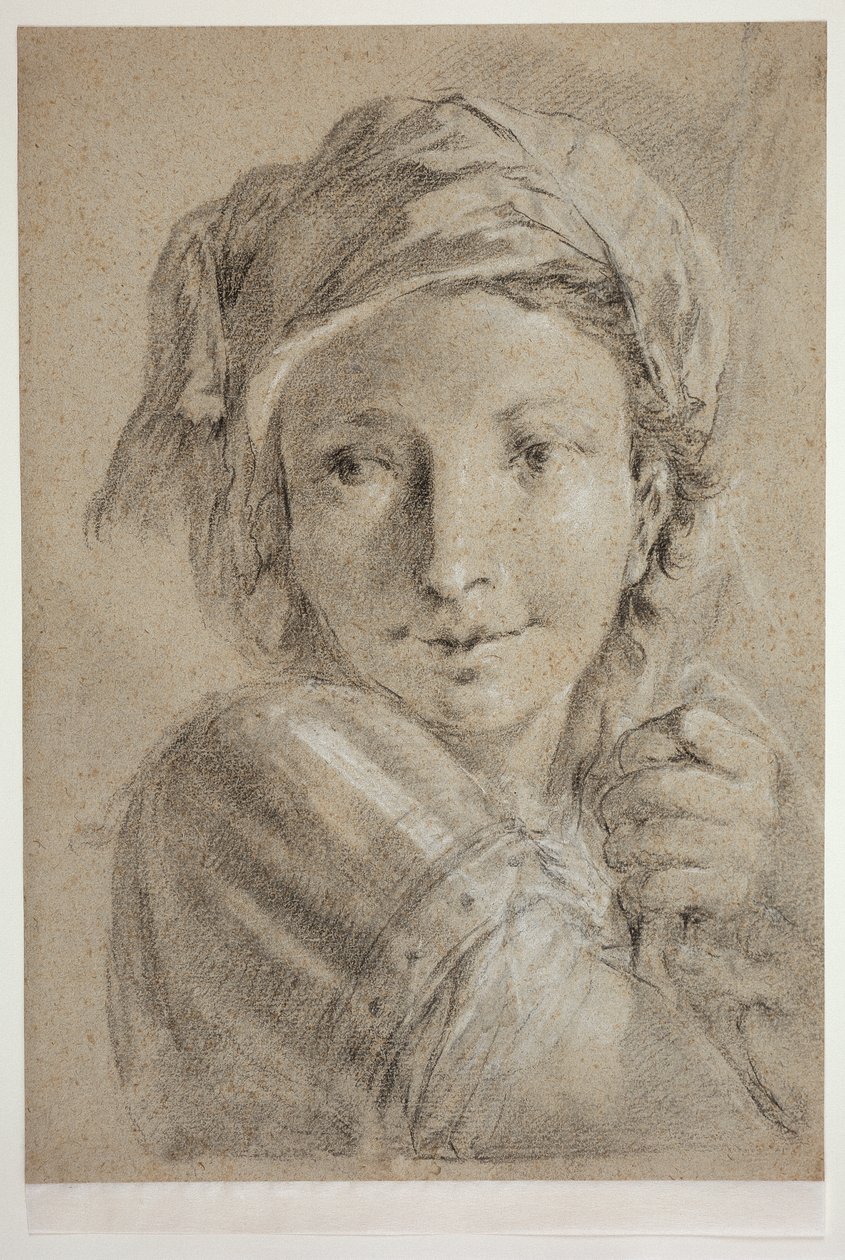 Hode av en ung soldat av Giovanni Battista Piazzetta