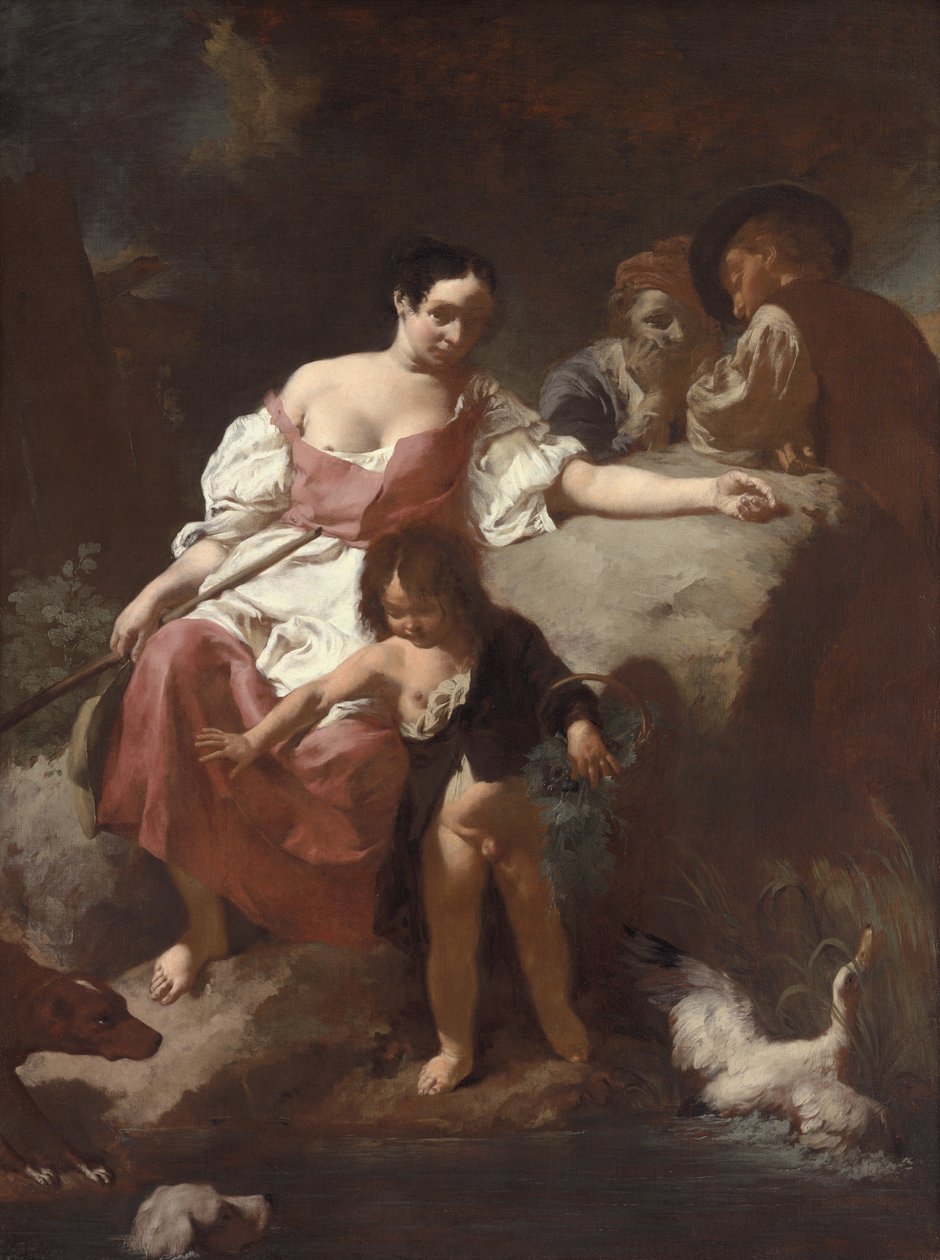 Pastoral scene, 1740 av Giovanni Battista Piazzetta