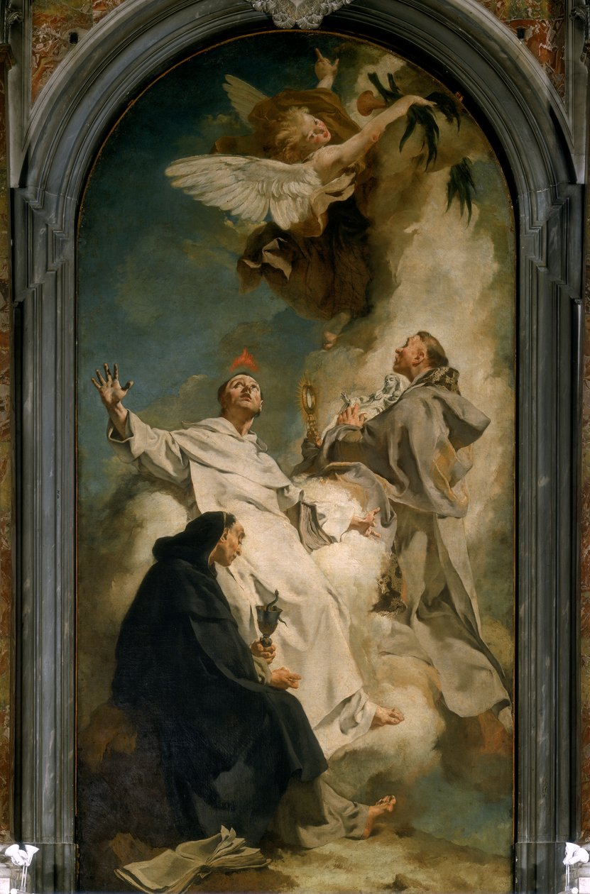 Saints Vincent Ferrer, Hyacinth og Ludovic Bertrando av Giovanni Battista Piazzetta