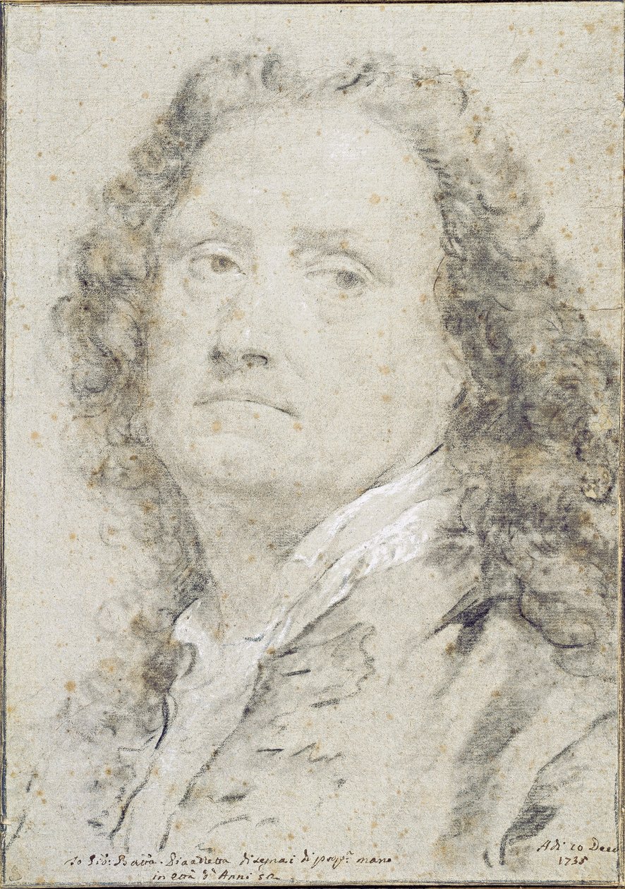 Selvportrett, 1735 av Giovanni Battista Piazzetta