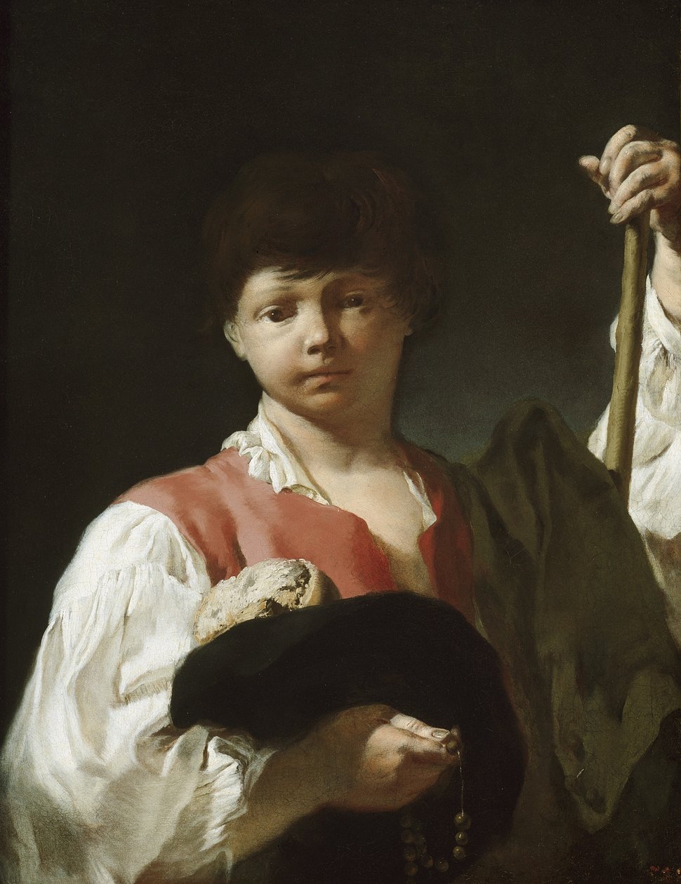 Tiggergutten, eller den unge pilegrim, 1738-39 av Giovanni Battista Piazzetta
