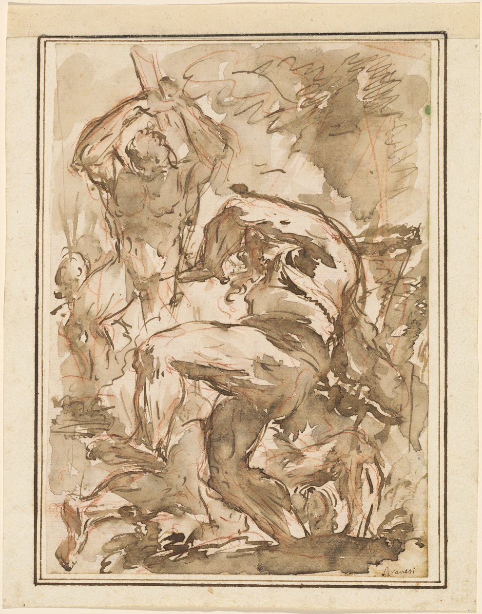En kamp om nakne menn av Giovanni-Battista Piranesi