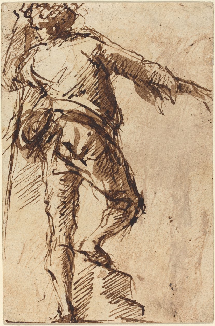 En ung mann med en stab av Giovanni Battista Piranesi