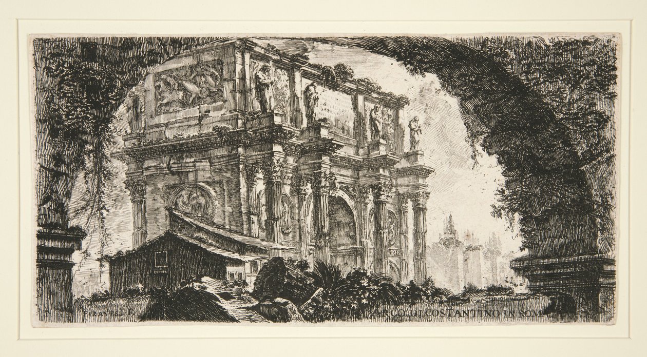 Konstantinbuen i Roma, fra Noen utsikter over triumfbuer og andre monumenter av Giovanni Battista Piranesi